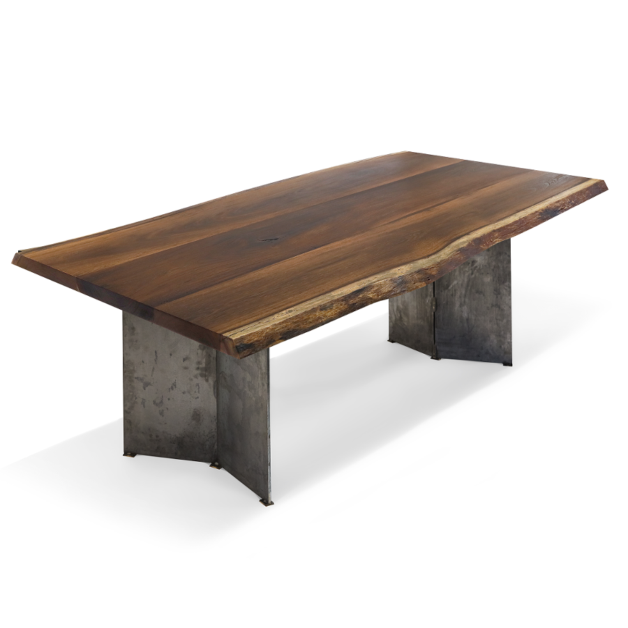 Tisch mit Platte aus Coffewood
